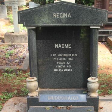 MUDUVHADZI Naome 1921-1980