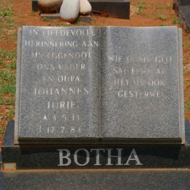 BOTHA Johannes Jurie 1913-1984