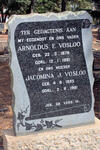 VOSLOO Arnoldus F. 1878-1961 & Jacomina J. 1895-1981