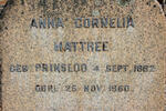 MATTHEE Anna Cornelia neé PRINSLOO 1882-1960