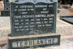 TERBLANCHE Frans Frederick 1881-1961 & Dorothea Jacoba 1887-1973