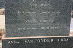 TONDER Anna Maria, van 1891-1972 :: VAN TONDER Cornelia Christina 1896-1972
