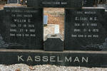 KASSELMAN Willem C. 1876-1962 & Elsabe M.C.1893-1976