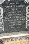 LOUBSER Petrus Gerhardus 1898-1955 & Susanna Petronella JANSE VAN NOORDWYK 1902-1993
