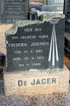 JAGER Frederik Josephus, de 1882-1963