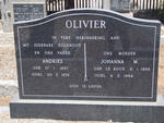 OLIVIER Andries 1887-1976 & Johanna M. LE ROUX 1898-1984
