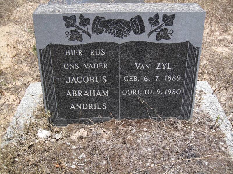 ZYL Jacobus Abraham Andries, van 1889-1980