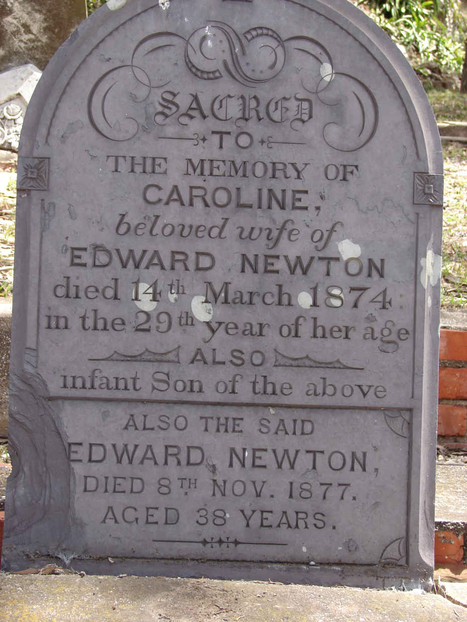 NEWTON Caroline -1874 :: NEWTON Edward -1877