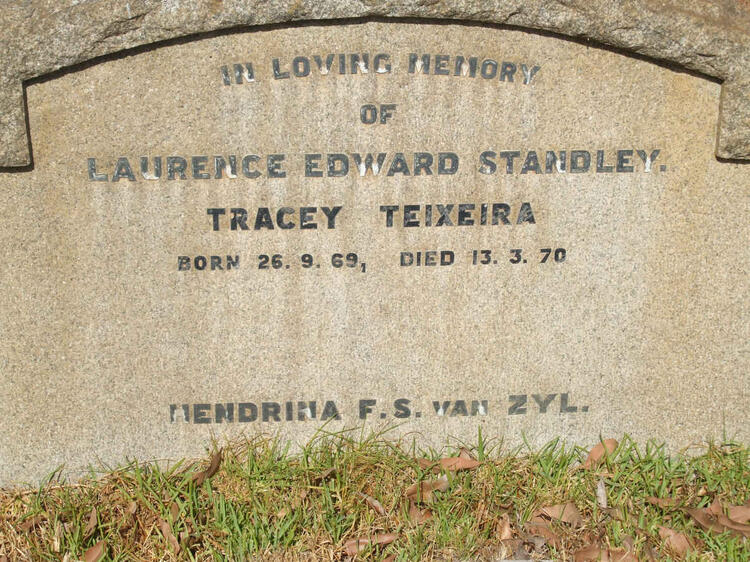STANDLEY Laurence Edward :: TEIXEIRA Tracey 1969-1970