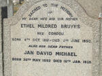BRUYNS Jan David Michael 1892-1959 & Ethel Mildred GORDON 1891-1950