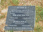 SERRA Francisco 1918-1981 & Johanna SWARTZ 1926-2004