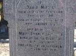 MUDIE  David 1829-1912 & Mary Charlotte 1833-1917