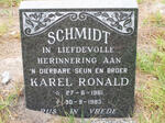 SCHMIDT Karel Ronald 1961-1983