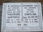 HARTNICK Theodore 1897-1981 & Carolina CLOETE 1907-1983