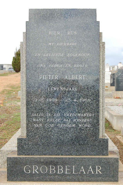 GROBBELAAR Pieter Albert 1909-1960