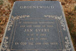 GROENEWOUD Jan Evert 1914-1980