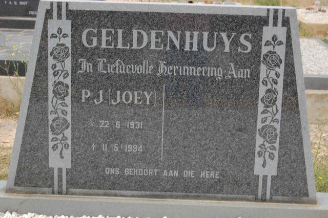 GELDENHUYS P.J. 1931-1994