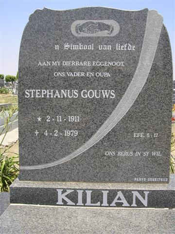 KILIAN Stephanus Gouws 1911-1979