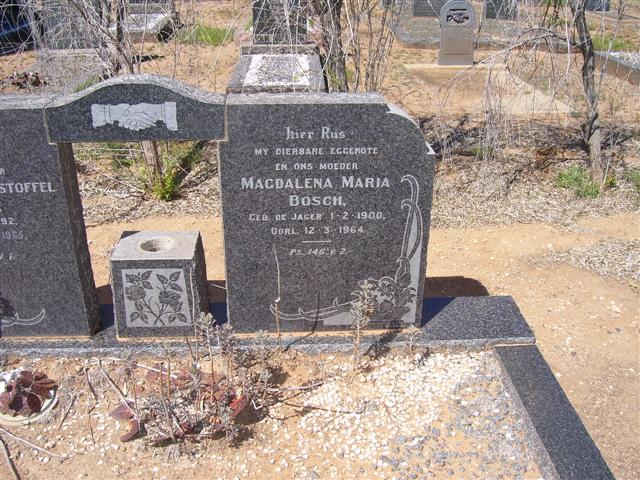 BOSCH Magdalena Maria nee DE JAGER 1900-1964