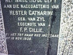 CILLIÉ Hester Catharina nee VAN ZYL -1938