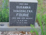 FOURIE Susanna Magdalena nee VAN DER MERWE 1915-1984