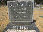 FUHRI Aletta P.C. 1895-1990