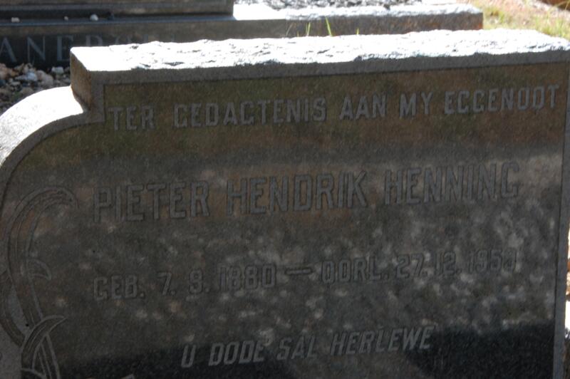 HENNING Pieter Hendrik 1880-1959