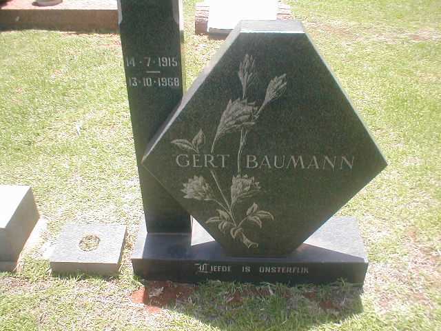 BAUMANN Gert 1915-1968