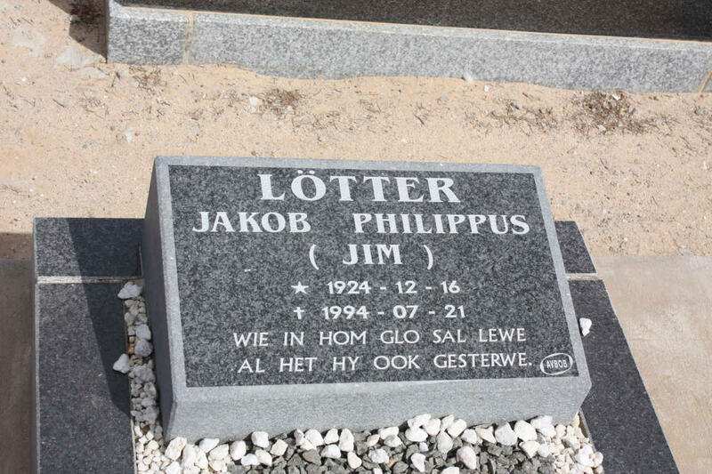 LÖTTER Jakob Philippus 1924-1994