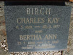 BIRCH Charles Kay 1891-1977 & Bertha Ann 1889-1947