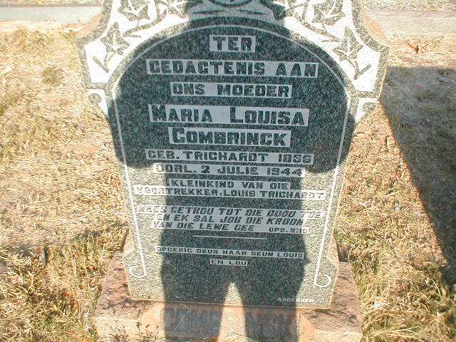 COMBRINCK Maria Louisa nee TRICHARDT 1856-1944