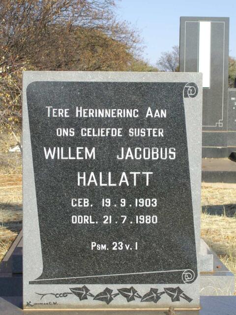 HALLATT Willem Jacobus 1903-1980