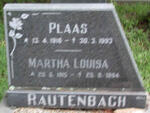 RAUTENBACH ? & Martha Louisa ?