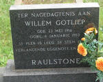 RAULSTONE Willem Gotliep 1916-1983