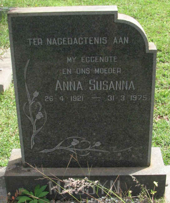 MASSYN Anna Susanna 1921-1975