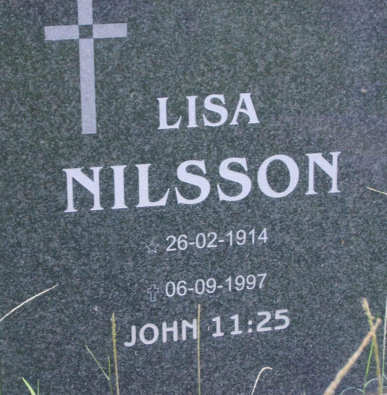 NILSSON Lisa 1914-1997