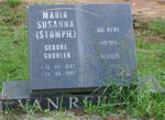 REENEN Maria Susanna, van nee GROBLER 1907-1997