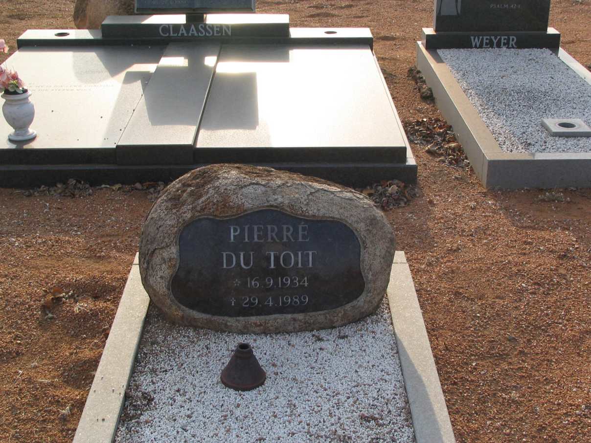 TOIT Pierré, du 1934-1989