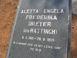 DREYER Aletta Engela  Frederika nee HATTINGH 1919-1995
