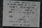 WHITE Percy Newington Whittle 1908-1982 & Irene Elizabeth 1918-1985