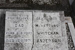ANDERSON Alexander McVettors Whiteman 1909-1971