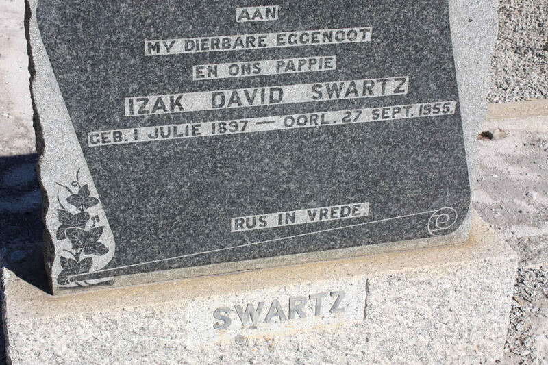 SWARTZ Izak David 1897-1955