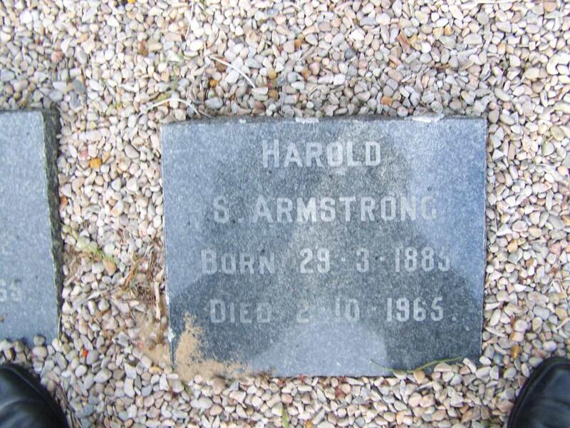 ARMSTRONG Harold S. 1885-1965
