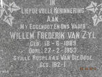 ZYL Willem Frederik, van 1889-1953