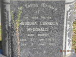 McDONALD Theodora Cornelia nee BOUWER 1876-1952