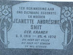 SMIT Jeanette Andresine nee KRAMER 1918-1972