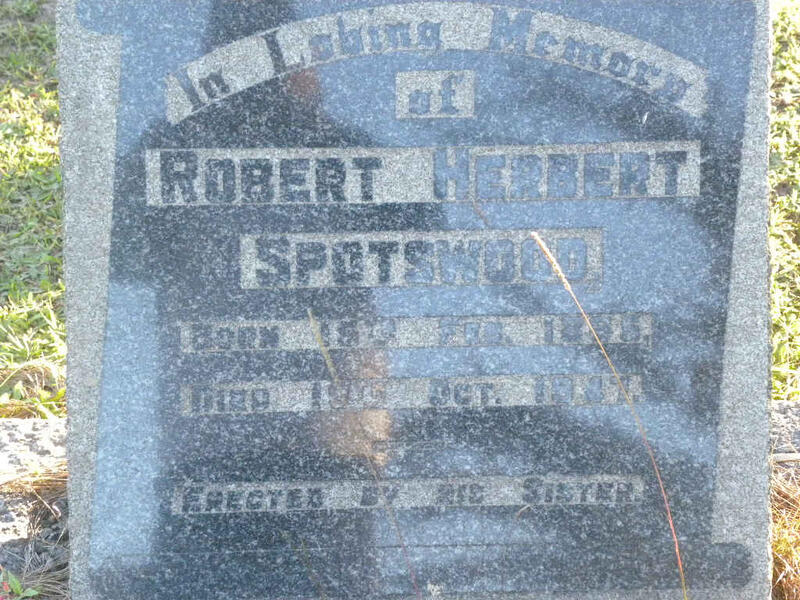 SPOTSWOOD Robert Herbert 1865-1947