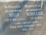 MARILLIER Milly nee ARANGIE 1921-2001
