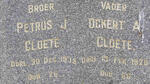 CLOETE Ockert A. -1928 :: CLOETE Petrus J. -1935