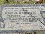 COETZER Martha Magdalene nee SCHOEMAN 1931-1959